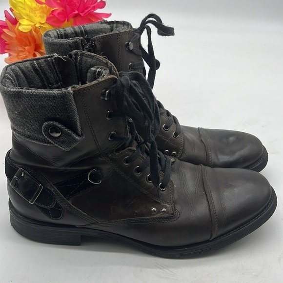 Bar III Treychar brown leather Ankle Boot Men’s Size 9.5. BAB2048A - Picture 2 of 9